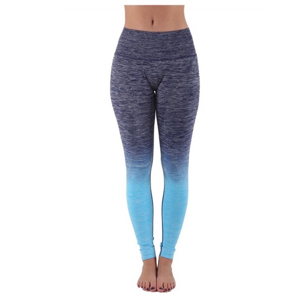 Aqua Ombré Leggings - Picture 2 of 7